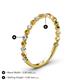4 - Valerie 2.00 mm Citrine and Diamond 3/4 Eternity Band 