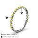 4 - Valerie 2.00 mm Yellow Sapphire 3/4 Eternity Band 