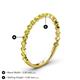 4 - Valerie 2.00 mm Yellow Diamond 3/4 Eternity Band 