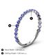 4 - Valerie 2.00 mm Tanzanite 3/4 Eternity Band 