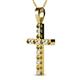 2 - Aja Citrine and Diamond Cross Pendant 