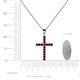 4 - Aja Red Garnet Cross Pendant 