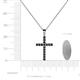 4 - Aja Black Diamond Cross Pendant 