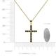 4 - Aja Black Diamond Cross Pendant 