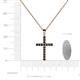 4 - Aja Black Diamond Cross Pendant 