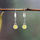4 - Cara Yellow Sapphire (4mm) Solitaire Dangling Earrings 