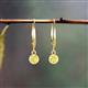 4 - Cara Yellow Sapphire (4mm) Solitaire Dangling Earrings 