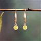 4 - Cara Yellow Sapphire (4mm) Solitaire Dangling Earrings 