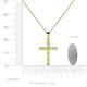 4 - Aja Yellow Sapphire and Diamond Cross Pendant 