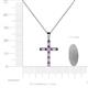 4 - Aja Amethyst and Diamond Cross Pendant 