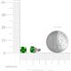 4 - Alina Green Garnet (5mm) Solitaire Stud Earrings 