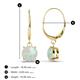 3 - Grania Opal (6mm) Solitaire Dangling Earrings 