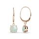 1 - Grania Opal (6mm) Solitaire Dangling Earrings 