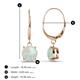 3 - Grania Opal (6mm) Solitaire Dangling Earrings 