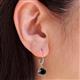 4 - Grania Black Diamond (6mm) Solitaire Dangling Earrings 