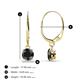 2 - Grania Black Diamond (5mm) Solitaire Dangling Earrings 