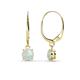1 - Grania Opal (5mm) Solitaire Dangling Earrings 