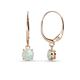 1 - Grania Opal (5mm) Solitaire Dangling Earrings 