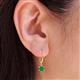 4 - Calla Emerald (5mm) Solitaire Dangling Earrings 