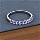 2 - Emlynn 2.70 mm Tanzanite 10 Stone Wedding Band 