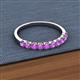 2 - Emlynn 2.70 mm Amethyst 10 Stone Wedding Band 
