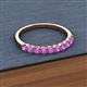2 - Emlynn 2.70 mm Amethyst 10 Stone Wedding Band 