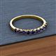 2 - Emlynn 2.70 mm Blue Sapphire 10 Stone Wedding Band 