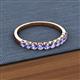 2 - Emlynn 2.70 mm Tanzanite 10 Stone Wedding Band 