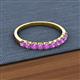 2 - Emlynn 2.70 mm Amethyst 10 Stone Wedding Band 