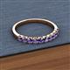 2 - Emlynn 2.70 mm Iolite 10 Stone Wedding Band 