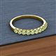 2 - Emlynn 2.70 mm Peridot 10 Stone Wedding Band 