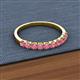 2 - Emlynn 2.70 mm Rhodolite Garnet 10 Stone Wedding Band 