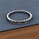 2 - Emlynn 2.70 mm Black Diamond 10 Stone Wedding Band 