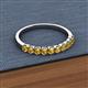 2 - Emlynn 2.70 mm Citrine 10 Stone Wedding Band 