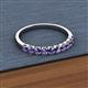 2 - Emlynn 2.70 mm Iolite 10 Stone Wedding Band 