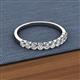 2 - Emlynn 2.70 mm Lab Grown Diamond 10 Stone Wedding Band 