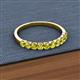 2 - Emlynn 2.70 mm Yellow Diamond 10 Stone Wedding Band 