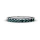 1 - Emlynn 2.70 mm London Blue Topaz 10 Stone Wedding Band 