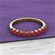2 - Emlynn 3.00 mm Ruby 10 Stone Wedding Band 