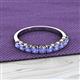 2 - Emlynn 3.00 mm Tanzanite 10 Stone Wedding Band 