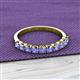 2 - Emlynn 3.00 mm Tanzanite 10 Stone Wedding Band 