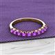 2 - Emlynn 3.00 mm Amethyst 10 Stone Wedding Band 