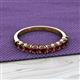 2 - Emlynn 3.00 mm Red Garnet 10 Stone Wedding Band 
