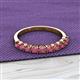 2 - Emlynn 3.00 mm Rhodolite Garnet 10 Stone Wedding Band 