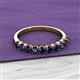 2 - Emlynn 3.00 mm Blue Sapphire 10 Stone Wedding Band 