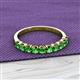 2 - Emlynn 3.00 mm Green Garnet 10 Stone Wedding Band 