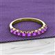 2 - Emlynn 3.00 mm Amethyst 10 Stone Wedding Band 