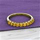 2 - Emlynn 3.00 mm Citrine 10 Stone Wedding Band 