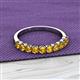 2 - Emlynn 3.00 mm Citrine 10 Stone Wedding Band 