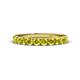 1 - Emlynn 3.00 mm Yellow Diamond 10 Stone Wedding Band 